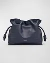Loewe Flamenco Medium Clutch Bag In Napa Leather In Abyss Blue
