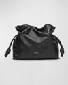 Loewe Flamenco Medium Clutch Bag In Napa Leather In Black