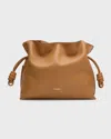 Loewe Flamenco Medium Clutch Bag In Napa Leather In Sand