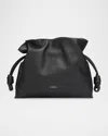 Loewe Flamenco Medium Clutch Bag In Nappa Leather In Black