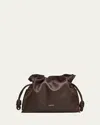 Loewe Flamenco Medium Clutch Bag In Nappa Leather In Brown
