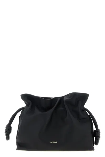 Loewe 'flamenco Medium' Clutch In Black