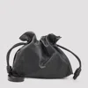 Loewe Medium Black Calf Leather Flamenco Clutch With Adjustable Features In Black