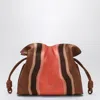 Loewe Medium Flamenco Leather Clutch Bag In Multi