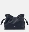 Loewe Womens Abyss Blue Flamenco Logo-embossed Knotted Leather Clutch Bag In Abyss Blue