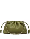 Loewe Flamenco Purse Light Moss Leather Bag Women In Green