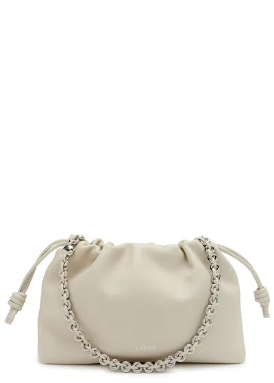 Loewe Flamenco Medium Drawstring Shoulder Bag In Neutral