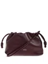 Loewe Flamenco Medium Leather Clutch In Red