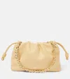 Loewe Flamenco Medium Leather Clutch In Yellow