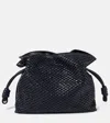 Loewe Medium Flamenco Clutch In Mellow Nappa Lambskin In Dark Ink