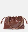 Loewe Flamenco Medium Sequined Clutch In Brown