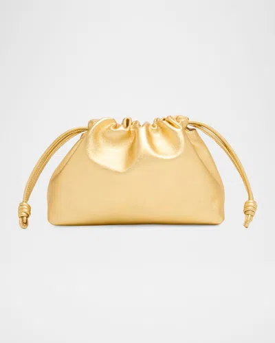 LOEWE FLAMENCO METALLIC LEATHER SHOULDER BAG