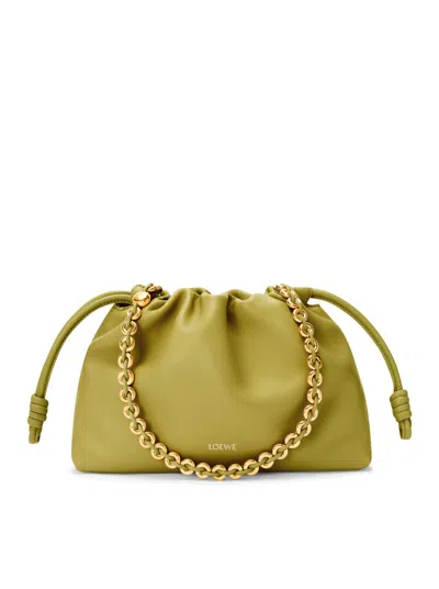 Loewe Flamenco Mini Bag In Lambskin Nappa In Green