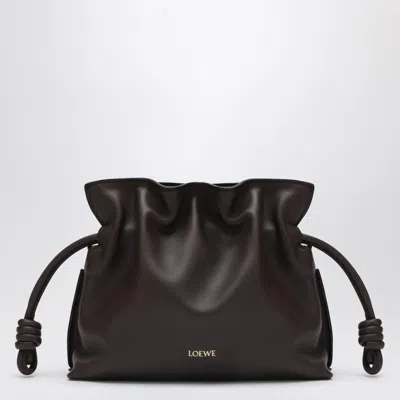 Loewe Flamenco Mini Clutch Bag Chocolate In Brown