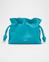 Loewe Flamenco Mini Clutch Bag In Napa Leather In Deep Turquoise