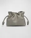 Loewe Flamenco Mini Clutch Bag In Napa Leather In Pearl Grey
