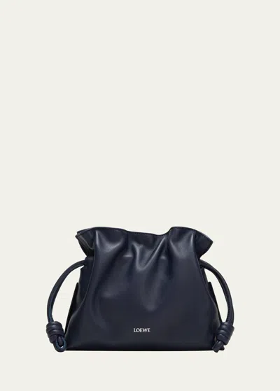 Loewe Flamenco Mini Clutch Bag In Napa Leather In Abyss Blue