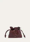 Loewe Flamenco Mini Clutch Bag In Napa Leather In Dark Burgundy