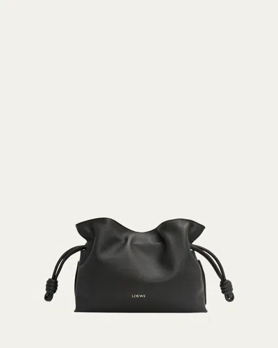 Loewe Flamenco Mini Clutch Bag In Nappa Leather In Black