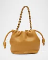 Loewe Flamenco Mini Crossbody Bag In Napa Leather In Dark Khaki Green