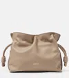 Loewe Flamenco Mini Leather Clutch In Beige