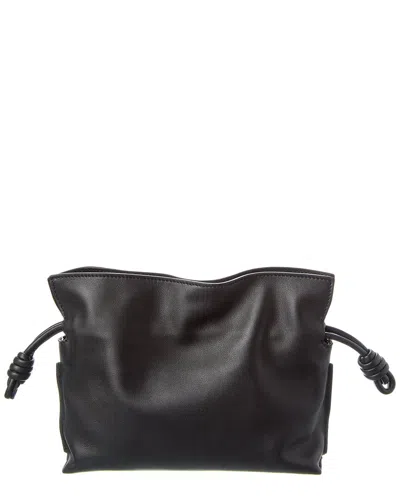 Loewe Flamenco Mini Leather Clutch In Black