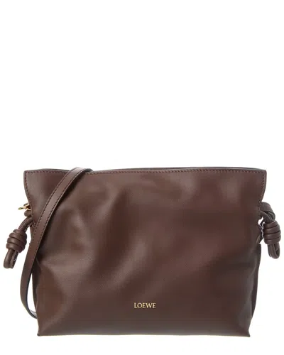 Loewe Flamenco Mini Leather Clutch In Brown