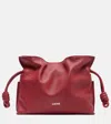 Loewe Knotted Drawstring Bucket Bag In Burgundy