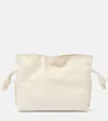 Loewe Women's Flamenco Mini Leather Clutch In Angora