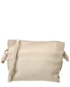 Loewe Flamenco Mini Leather Clutch Bag In White