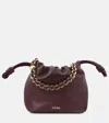 Loewe Flamenco Mini Leather Shoulder Bag In Red