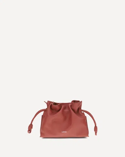 Loewe Flamenco Mini Pouch Bag In Red