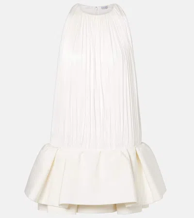 Loewe Flamenco Minidress In White