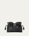 Loewe Flamenco Panta Clutch Bag In Leather In Black