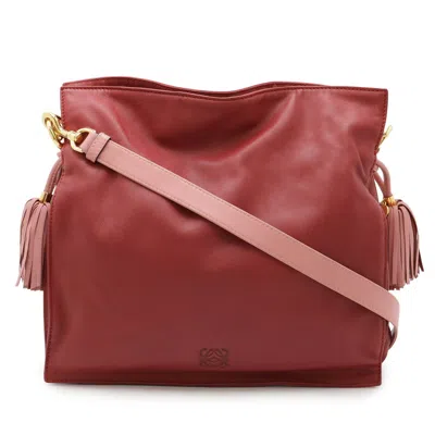 Pre-owned Loewe Flamenco Pink Leather Shoulder Bag ()