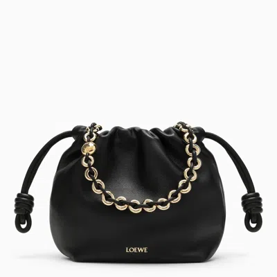 Loewe Flamenco Leather Clutch In Black