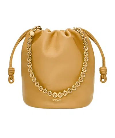 Loewe Flamenco Purse Bucket Bag In Nude & Neutrals