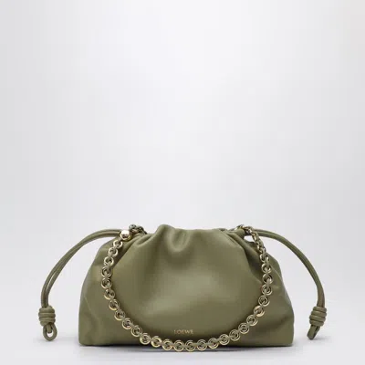 Loewe Flamenco Purse Eucalyptus Green Leather Bag Women