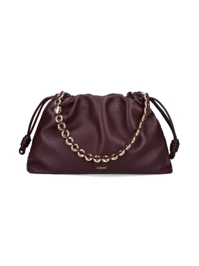 Loewe "flamenco Purse" Large Crossbody Bag In Red