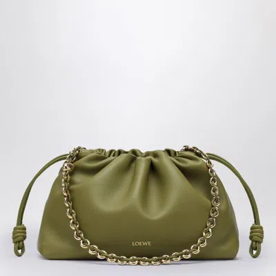 Loewe Flamenco Purse Light Moss Leather Bag In Green