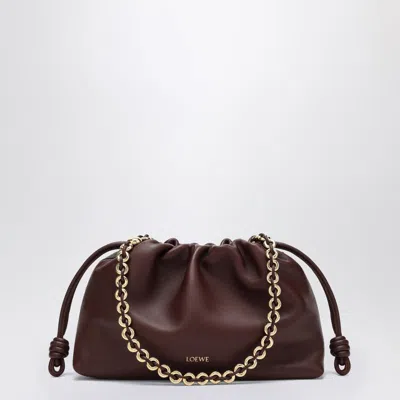 Loewe Flamenco Purse Medium Bag In Dark Burgundy In Brown