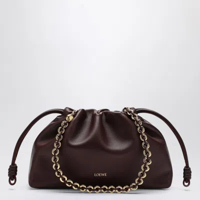 Loewe Flamenco Purse Medium Bag In Dark Burgundy Women
