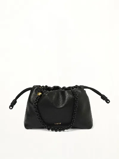 Loewe Flamenco Purse Medium Tonal Chain In Black