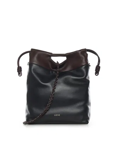 Loewe Flamenco Purse Nappa Tote Bag In Black