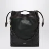 Loewe Flamenco Purse Tote Bag In Black/chestnut Brown In Black