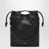 Loewe Flamenco Purse Tote Bag In Black/chestnut Brown Women In Black