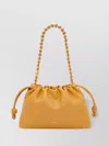 Loewe Flamenco Purse With Chain Strap And Knotted Accents In Orange