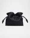 Loewe Medium Flamenco Clutch In Mellow Nappa Lambskin In Dark Ink