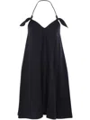 Loewe Short Dress With Halterneck And Open Back