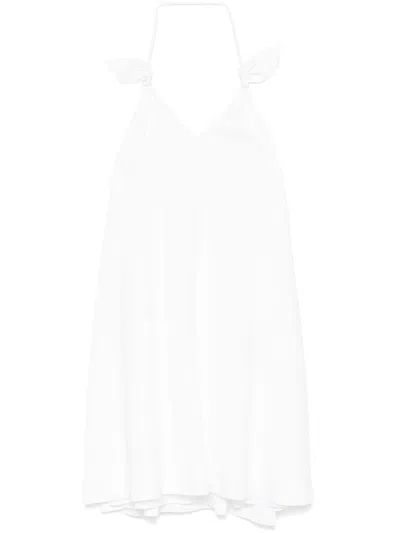 Loewe Women Flamenco Short Dress In White